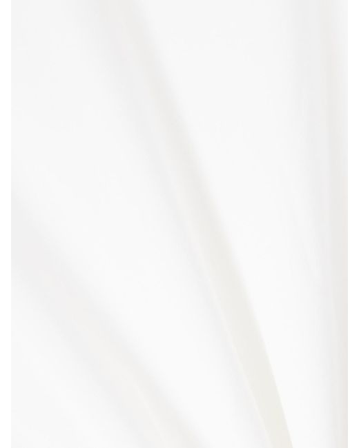 Themis Z White Leucothea Neckholder-Midikleid Aus Baumwollpopeline Mit Flockprints