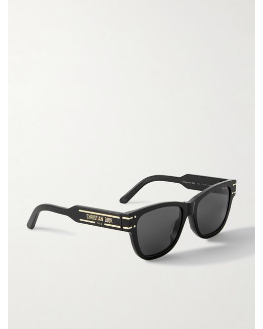 Dior Black Diorsignature S6U Square-Frame Acetate Sunglasses
