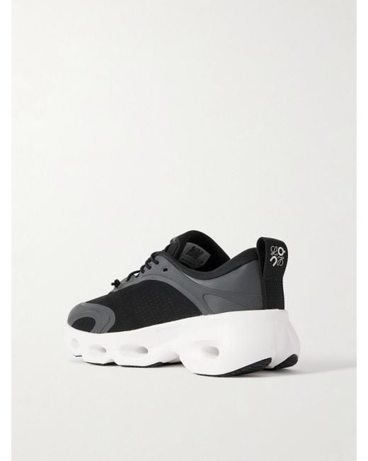 Loewe Black On Cloud Rubber-Trimmed Recycled-Mesh Sneakers