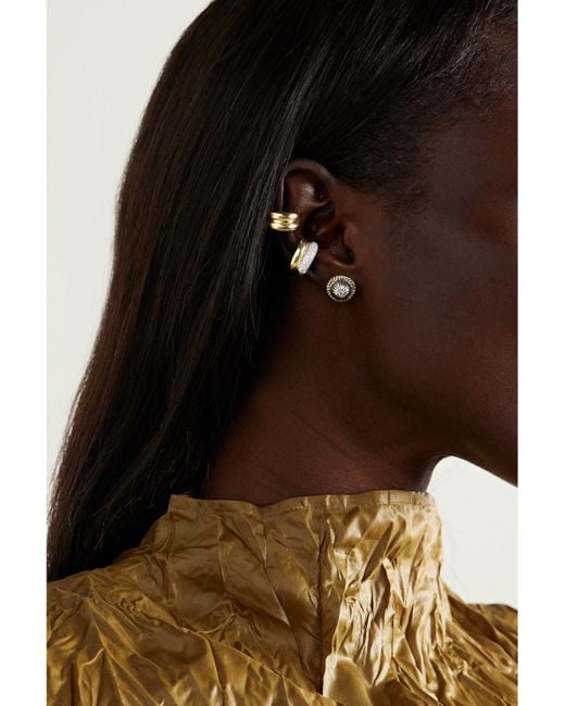 Yvonne Léon Natural 9-Karat And Diamond Ear Cuff