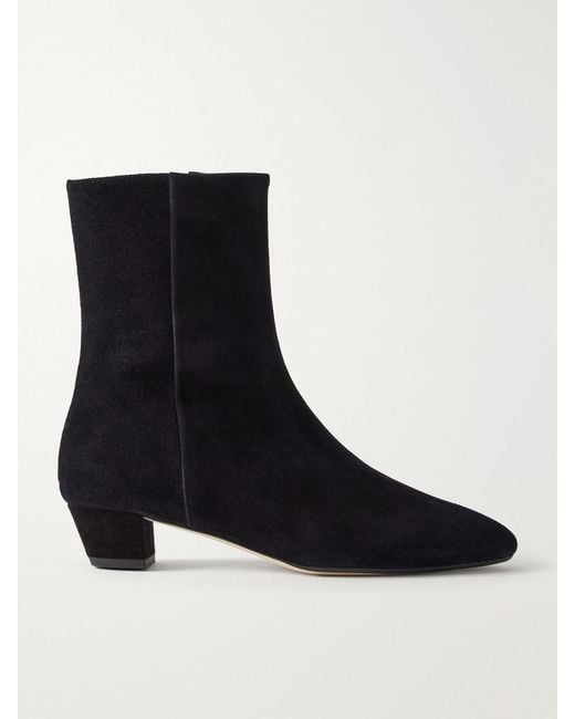 Aeyde Black Yasmin 35 Leather Ankle Boots