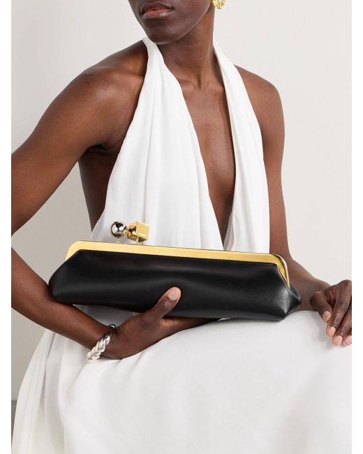 Pochette En Cuir Le Salon Jacquemus en coloris Black