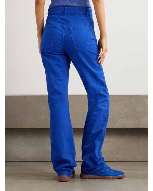 Gabriela Hearst Blue Rey High-Rise Straight-Leg Recycled Jeans