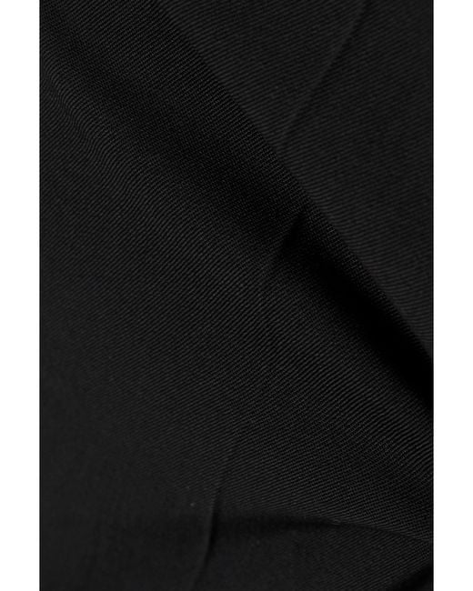 Stella McCartney Black Net Sustain Stretch-Wool Twill Wide-Leg Flared Pants