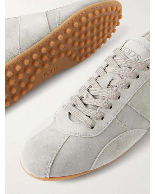 Tod's White Sportiva 59L Suede Sneakers
