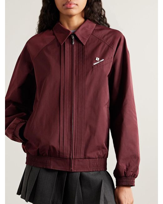 ShuShu/Tong Pintucked Embroidered Shell Jacket