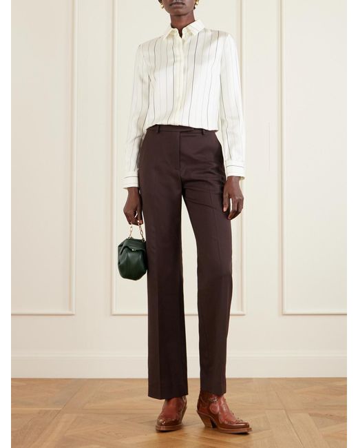 Gabriela Hearst Green Soft Demi Leather Clutch