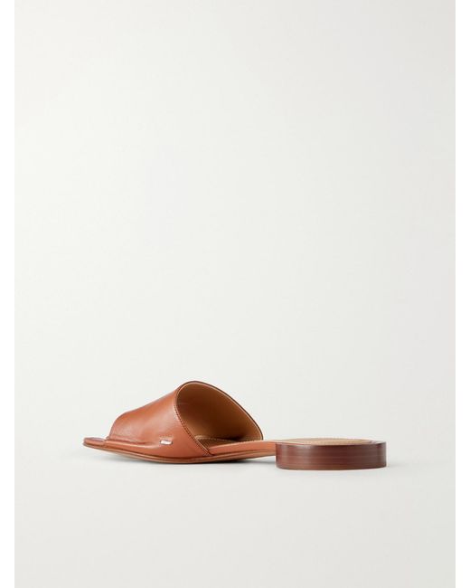 Maison Margiela White Tabi Split-Toe Leather Flats
