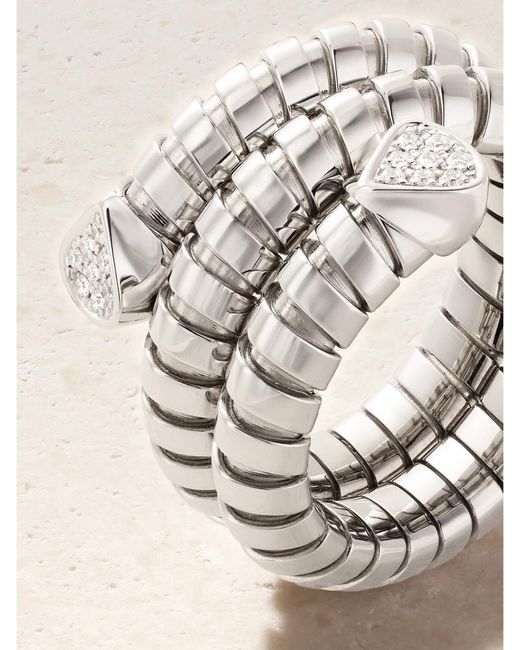 Marina B Natural Trisola 18-Karat Diamond Ring