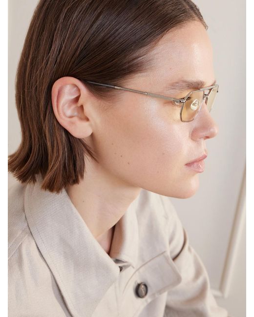 Brunello Cucinelli Natural Square-Frame-Tone Optical Glasses