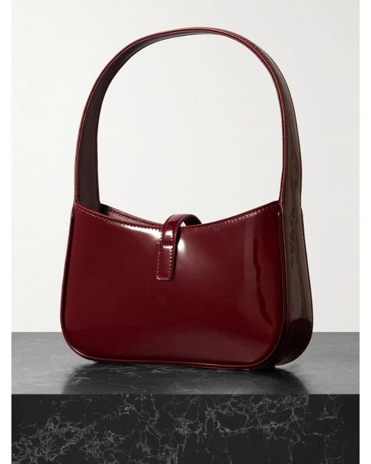 Saint Laurent Red Le 5 À 7 Mini Patent-Leather Shoulder Bag