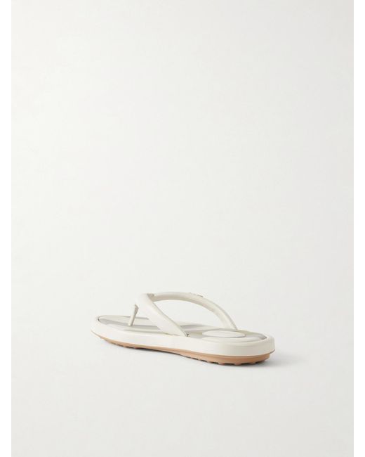 Tod's Natural Leather Flip Flop