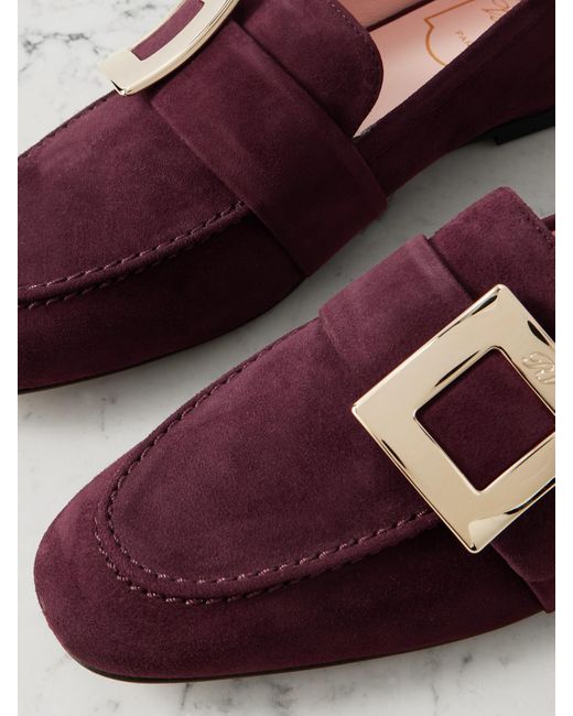 Mocassins En Daim À Boucles Roger Vivier en coloris Purple