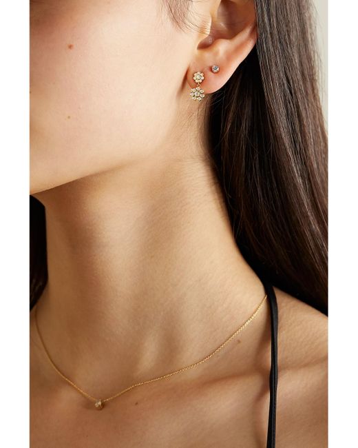 Sophie Bille Brahe Metallic Bellis Deux 18-Karat Diamond Single Earring