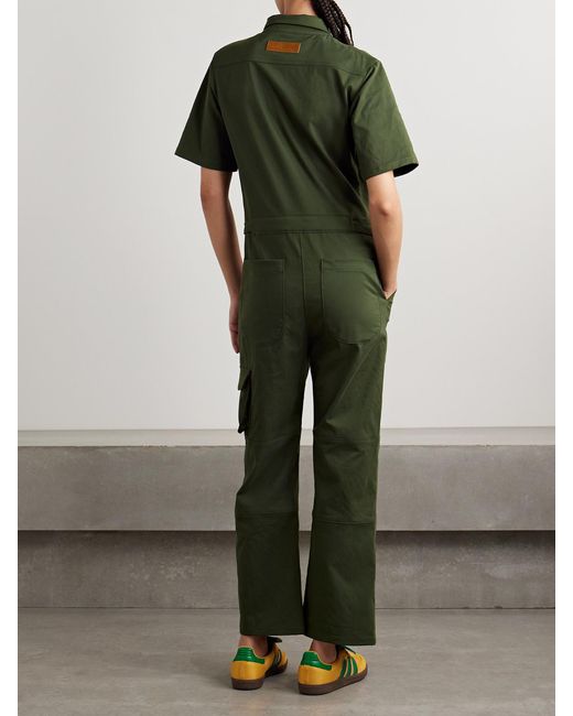 Rivet Utility Green Jetsetter Twill Jumpsuit