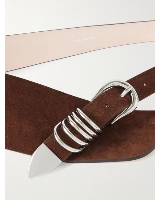 DEHANCHE Brown Alcott Suede Belt