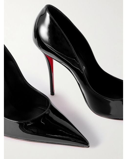Christian Louboutin Black Miss Z 100 Patent-Leather Pumps