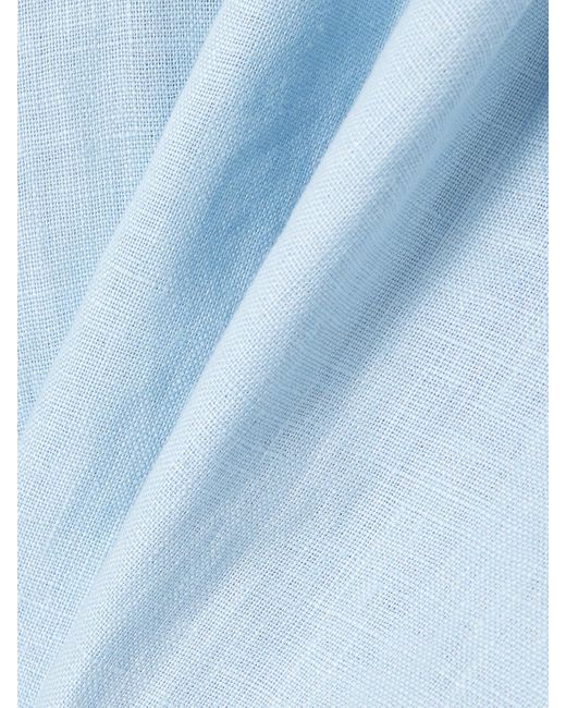 Faithfull The Brand Blue Lulea Linen Pants