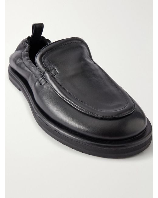 Studio Nicholson Black Donovan Leather Loafers