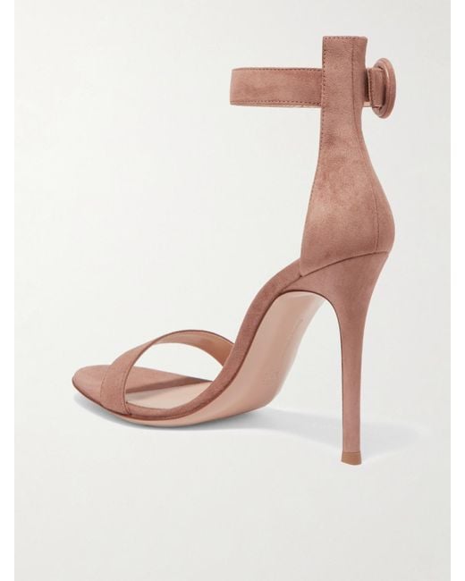 Gianvito Rossi Multicolor Portofino 105 Suede Sandals