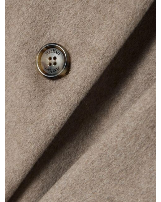 Max Mara Natural Leticia Jacke Aus Kaschmir Mit Cape-Effekt