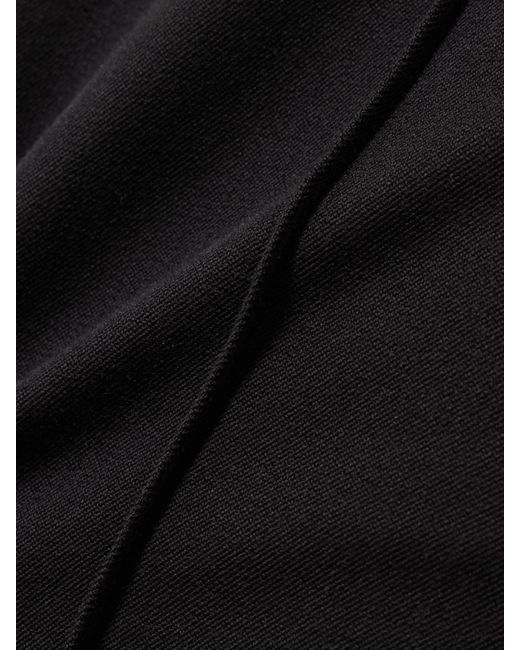 FRAME Black Crop Kick Flare Hose Aus Stretch-Baumwolle