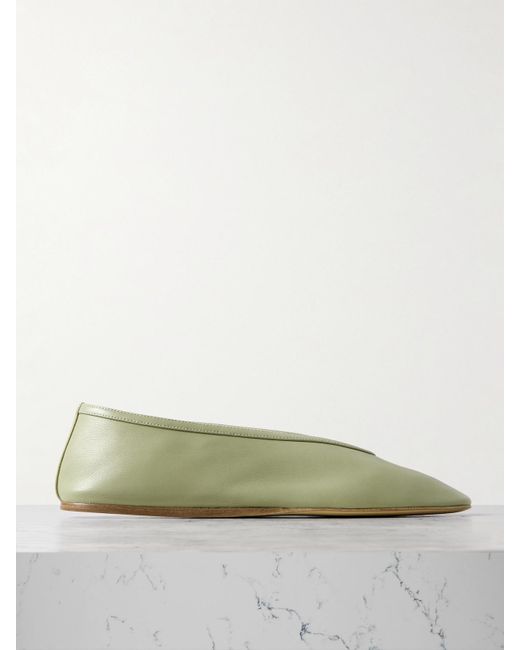 Le Monde Beryl Green Luna Ballerinas Aus Leder