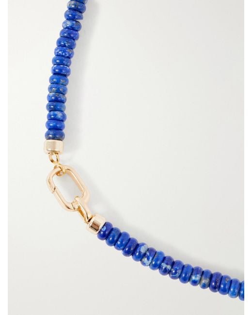 Joolz by Martha Calvo Blue Lapis Lazuli And Crystals Beaded Necklace
