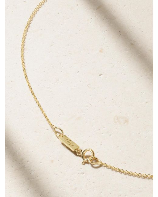 Jennifer Meyer Natural Palm Tree Kette Aus 18 Karat Mit Diamanten Und Smaragden