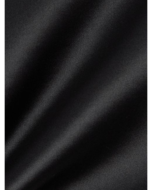 Lisa Yang Black Minirock Aus Seidensatin