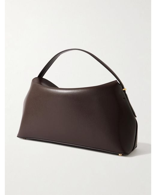 Totême  Brown T-Lock Schultertasche Aus Leder