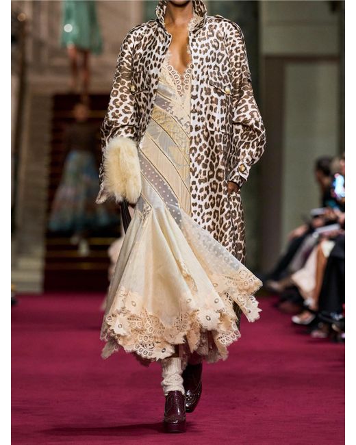 Zimmermann Natural Eden Ruffled Paneled Lace-Trimmed Devoré-Velvet And Linen Maxi Dress