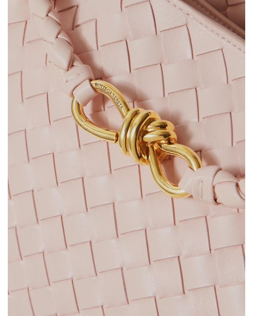 Sac À Main En Cuir Intrecciato Andiamo Bottega Veneta en coloris Pink