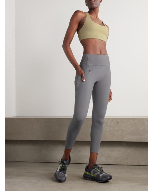 Legging En Tissu Recyclé Stretch Studio On Shoes en coloris Gray