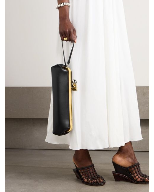 Pochette En Cuir Le Salon Jacquemus en coloris Black
