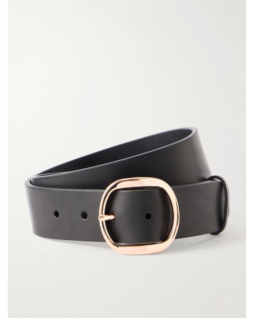 Gabriela Hearst Black Elster Leather Belt