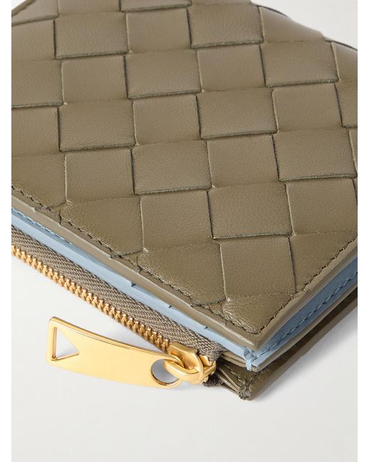 Bottega Veneta Natural Intrecciato Leather Wallet
