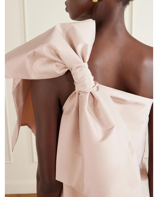 BERNADETTE Natural Taffeta Mini Dress