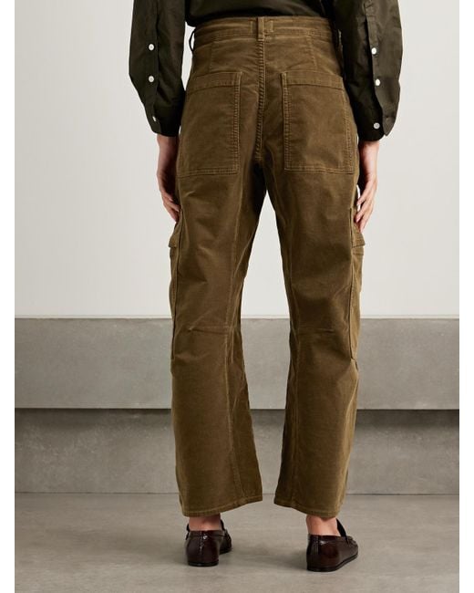 Pantalon Cargo Barrel En Velours De Coton Mélangé Côtelé Marcelle Citizens of Humanity en coloris Green