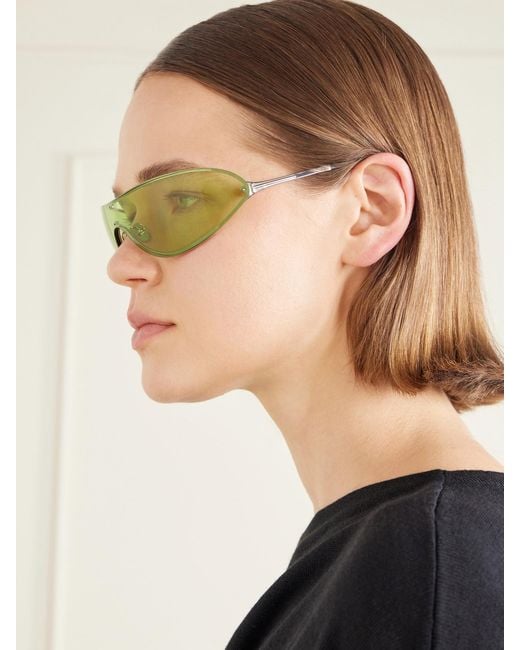 Tom Ford Green D-Frame-Tone Sunglasses