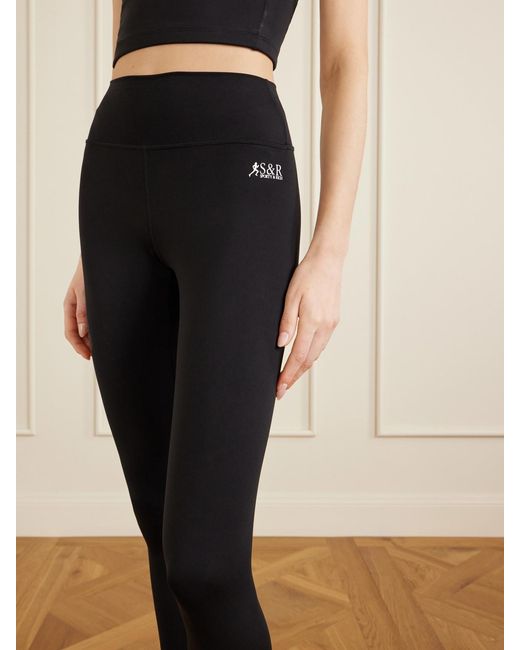 Sporty & Rich Blue Runner Shorts Tech-Jersey Pants