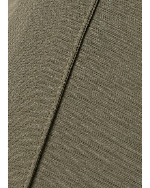 Proenza Schouler Green Weyes Crepe Straight-Leg Pants