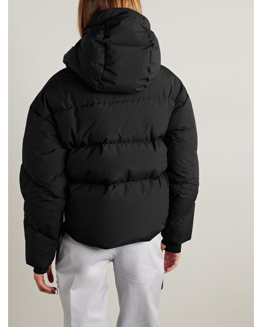 CORDOVA Black Meribel Hooded Quilted Recycled Down Ski Jacket