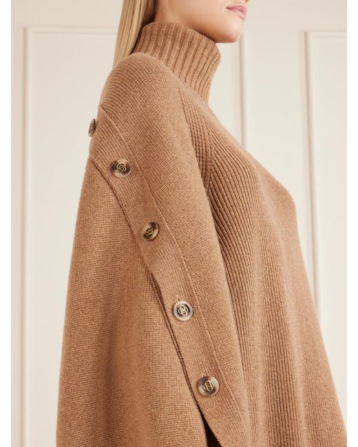 Zimmermann Natural Valiant Buttoned Merino Wool Midi Dress
