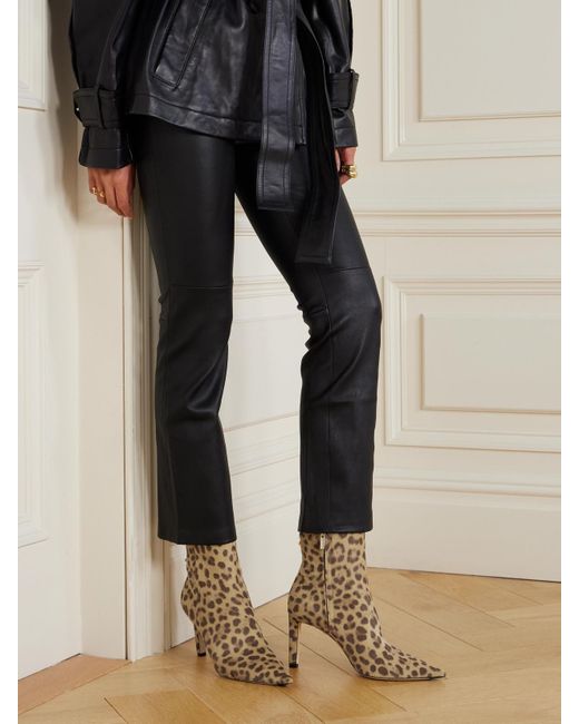 Jimmy Choo Natural Frankie 85 Ankle Boots Aus Leder