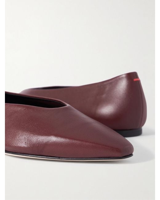 Aeyde Brown Betty Leather Ballet Flats