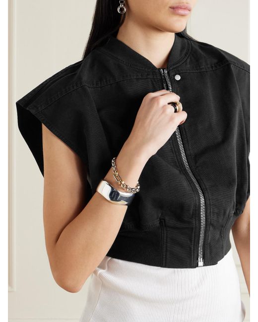 Rick Owens Black Babel Tatlin Cotton Bomber Jacket