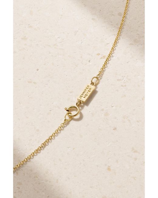 Jennifer Meyer Natural Mini Evil Eye 18-karat Gold, Turquoise And Diamond Necklace