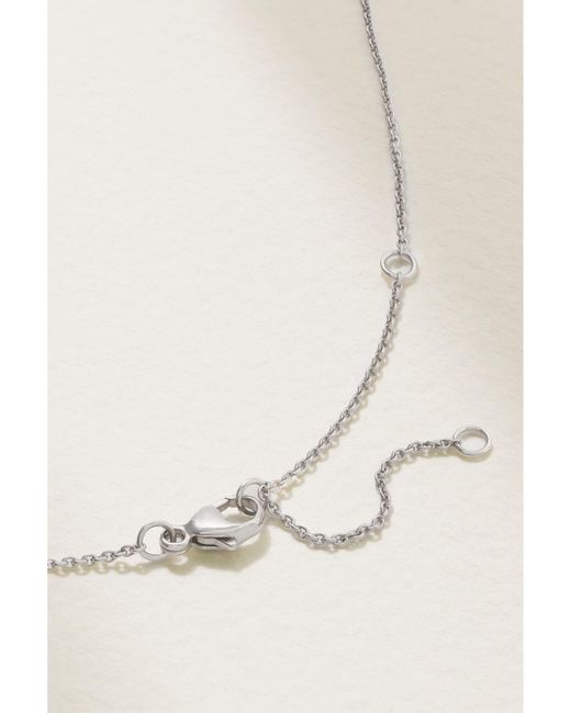 De Beers London Natural Lotus By De Beers 18-Karat Diamond Necklace