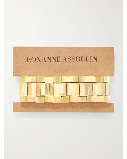 Roxanne Assoulin Metallic The Florentine Set Of Three-Tone Bracelets